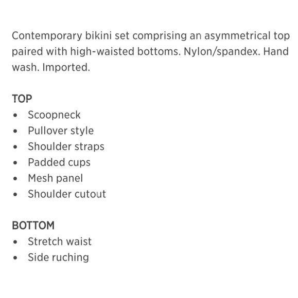 NWT Catherine Malandrino Bikini - Picture 4 of 5